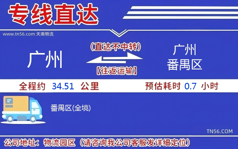广州到广州番禺区物流公司 广州到广州番禺区物流公司