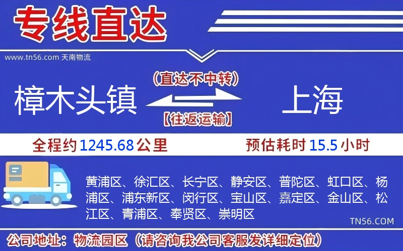 樟木头镇到上海物流公司 樟木头镇到上海物流公司